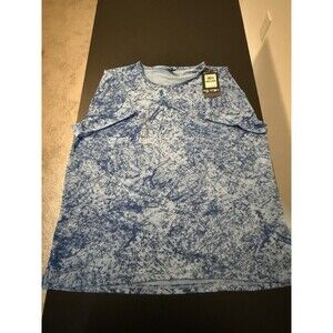 Under Armour Vanish Energy SS 2.0 TShirt Womens L Blue Athletic Workout Training